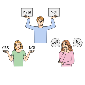 Someone who is not sure