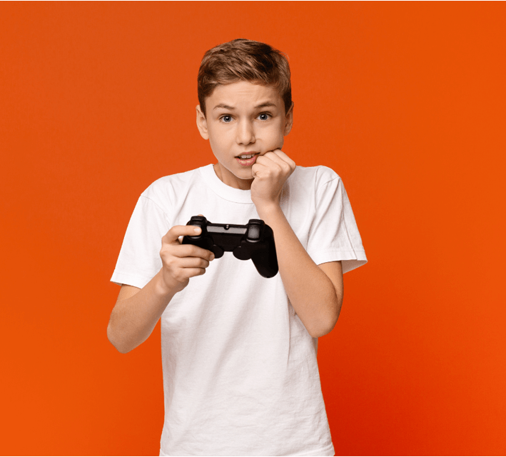 Boy Surprised by What He Hears