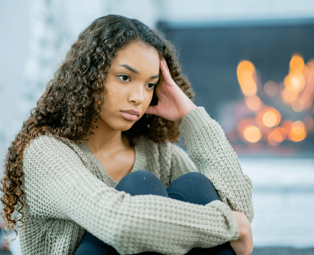 Girl Thinking About What to Do
